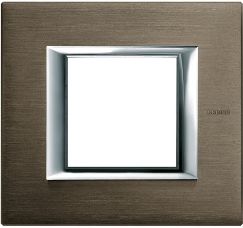 Рамка прямоугольная Legrand BTicino Аxial Axolute 2 мод бронза  картинка